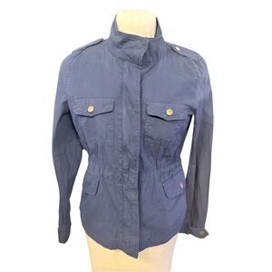 St. John’s Bay Woman's Blue Cargo Zip Front Lightweight Jacket Sz. M